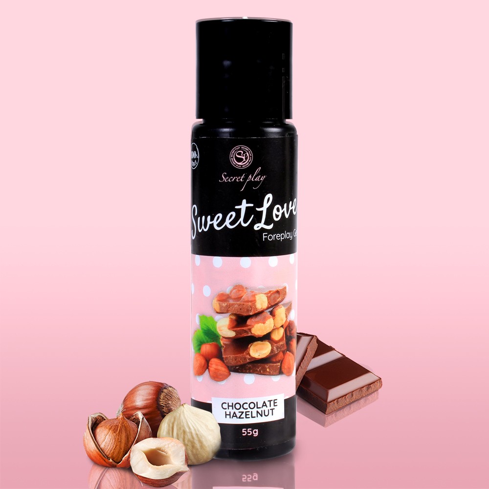 GEL LUBRICANTE CON SABOR A CHOCOLATE Y AVELLANAS BLANCO SWEET LOVE SECRET PLAY 60ML - Imagen 5