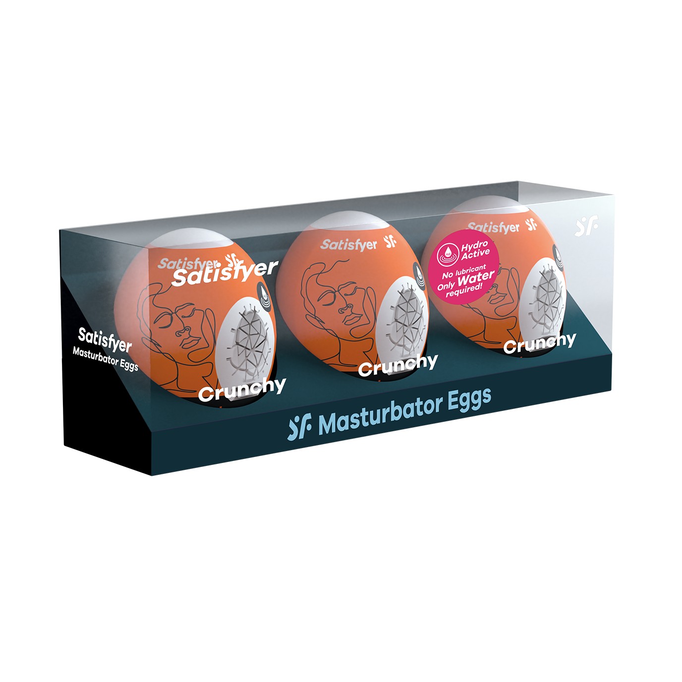 PACK DE 3 MASTURBADOR MASTURBATOR EGG CRUNCHY SATISFYER - Imagen 3