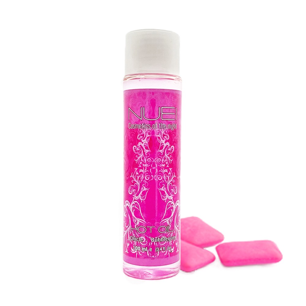 ACEITE DE MASAJE CON EFECTO CALOR CHICLE HOT OIL NUEI 100ML - Imagen 3