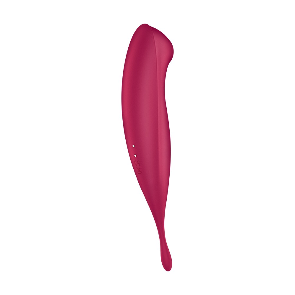 VIBRADOR TWIRLING PRO SATISFYER CON APLICACIÓN CONNECT ROJO - Imagen 4