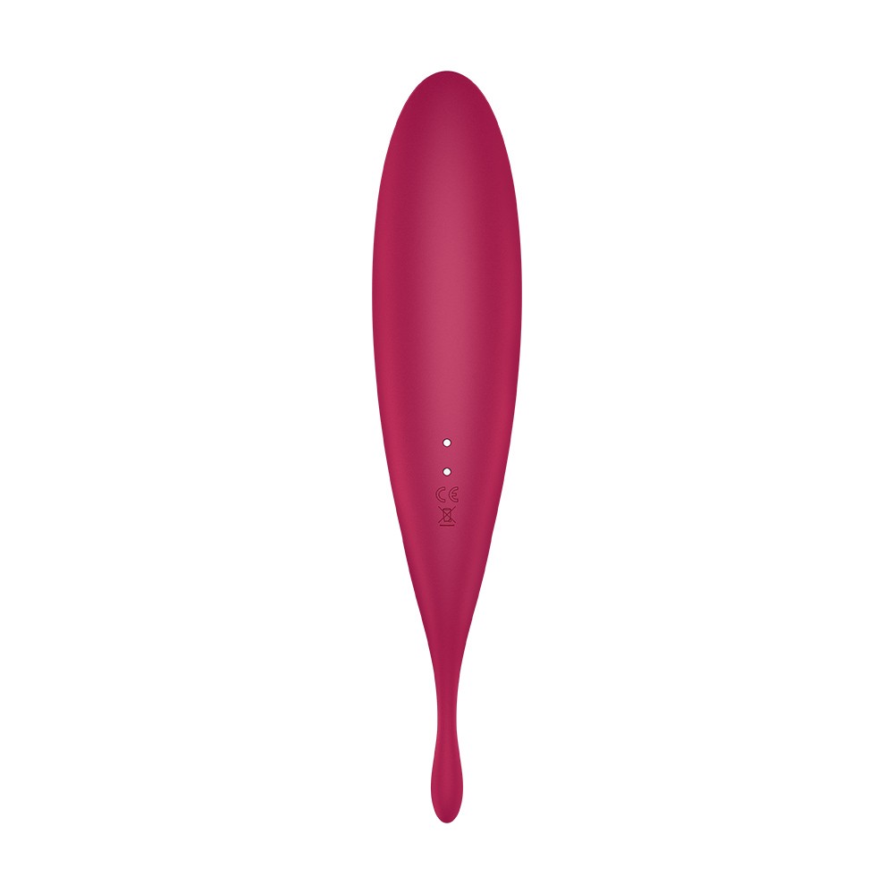 VIBRADOR TWIRLING PRO SATISFYER CON APLICACIÓN CONNECT ROJO - Imagen 5