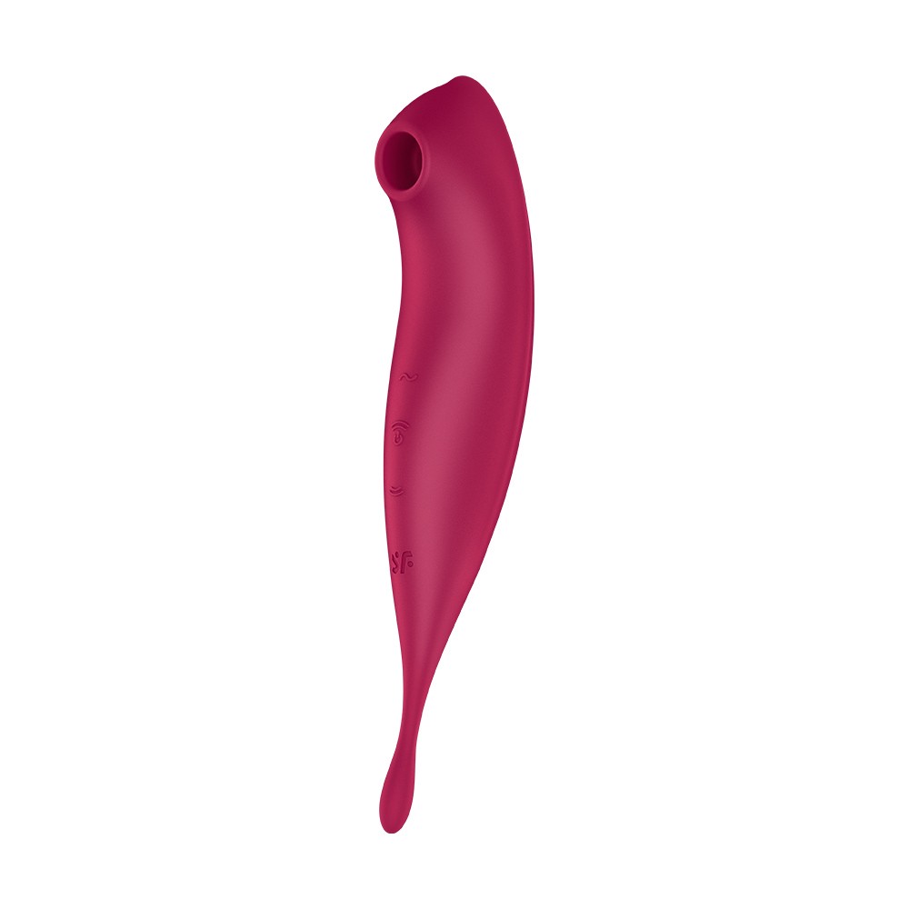 VIBRADOR TWIRLING PRO SATISFYER CON APLICACIÓN CONNECT ROJO - Imagen 7