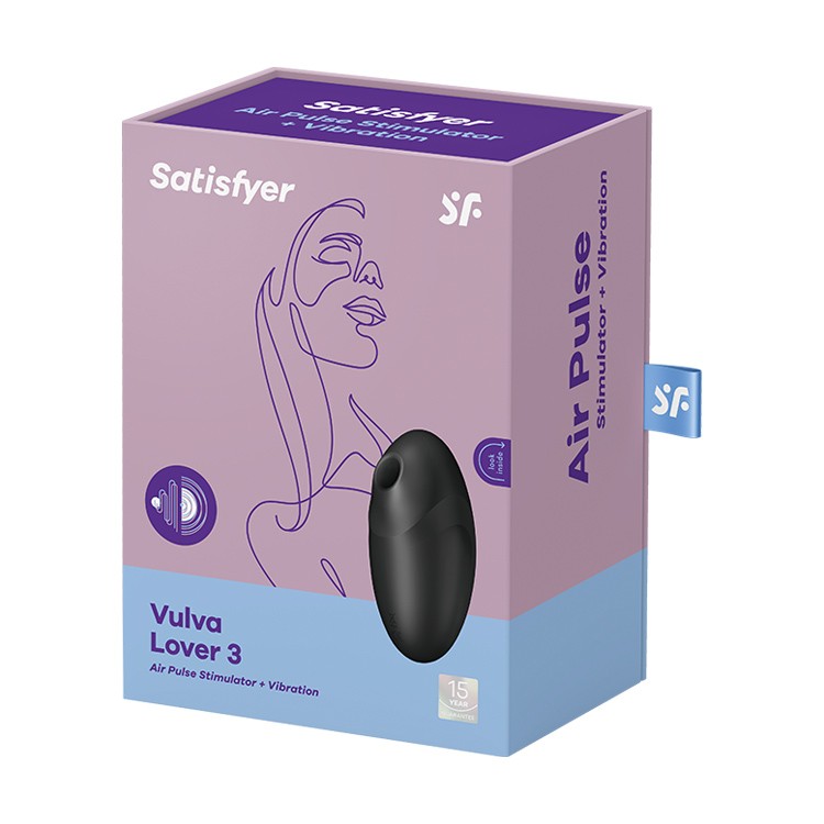 ESTIMULADOR VULVA LOVER 3 NEGRO SATISFYER - Imagen 10