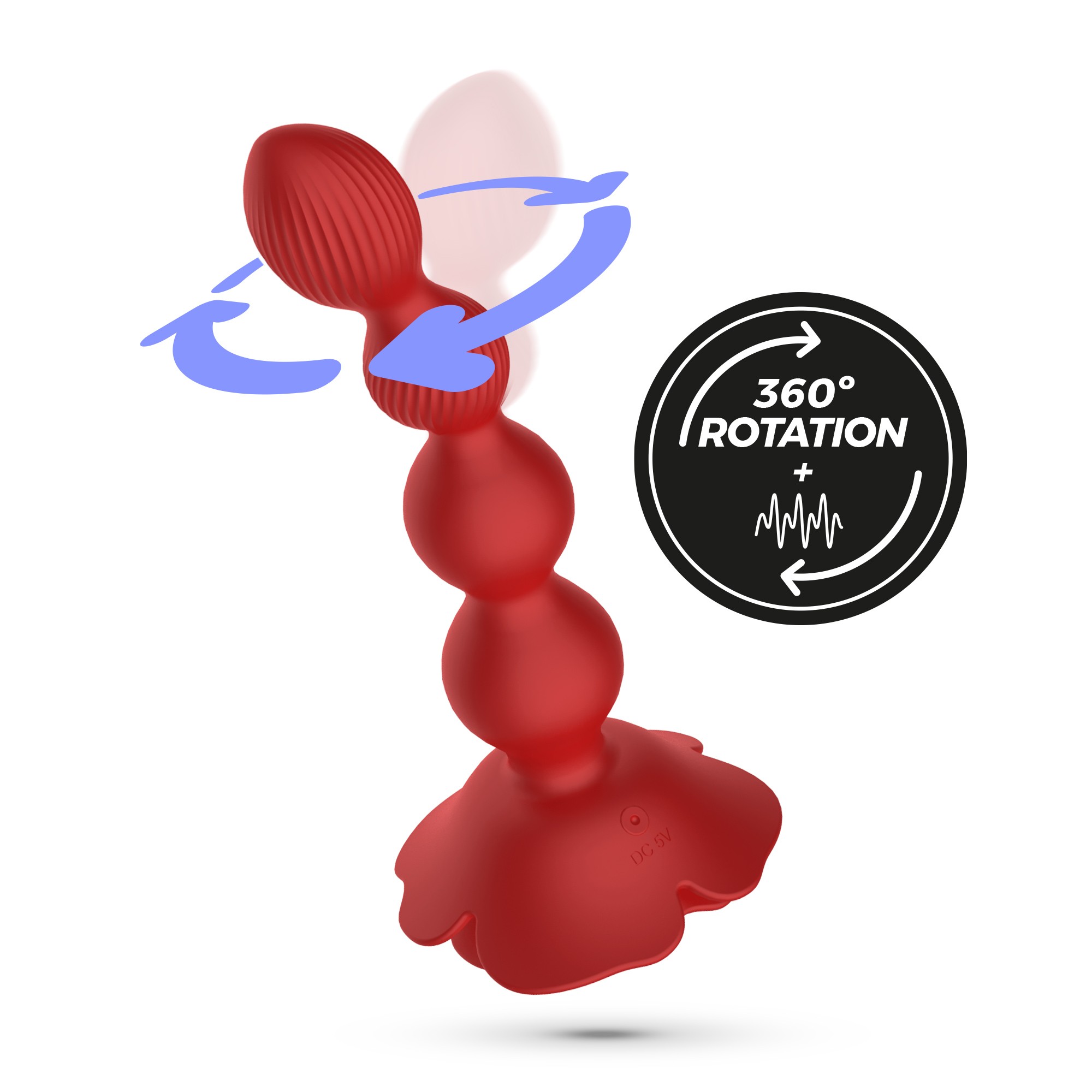 PLUG ANAL ROSALINE CON ROTACIÓN Y MANDO A DISTANCIA CRUSHIOUS - Imagen 5