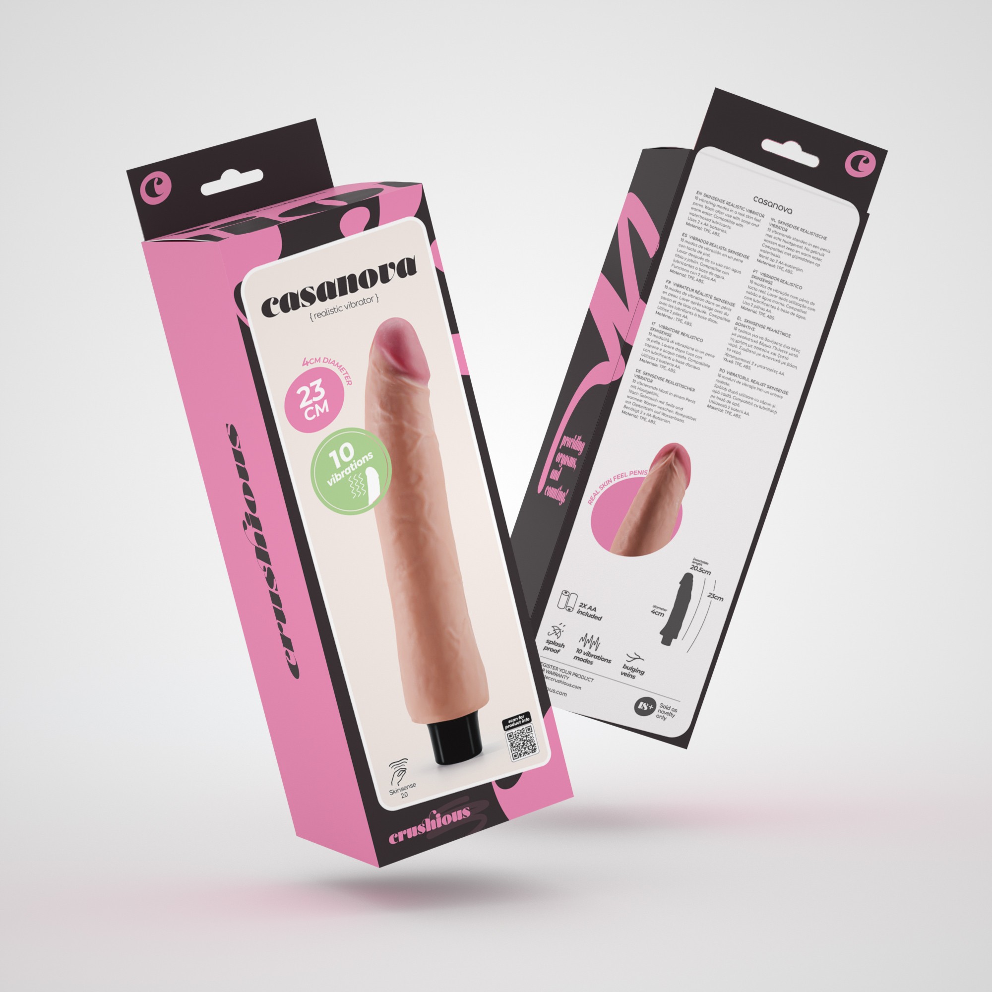 VIBRADOR REALISTA CASANOVA CRUSHIOUS - Imagen 7