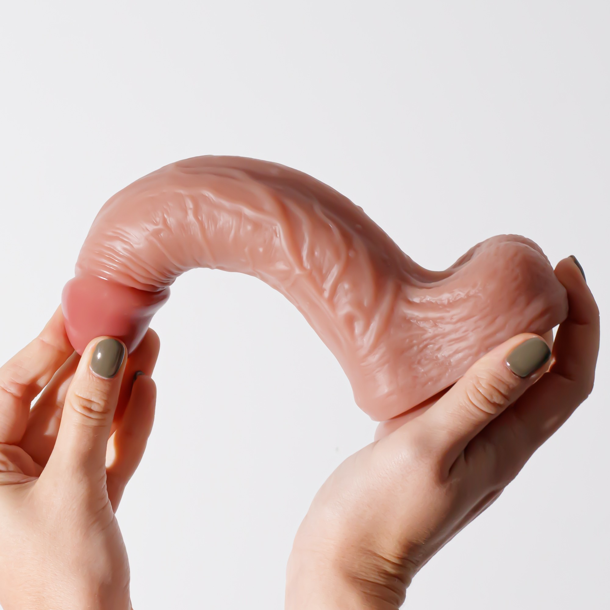 DILDO DE SILICONA LIQUIDA INVIKTUS 8,5 CRUSHIOUS PIEL - Imagen 7