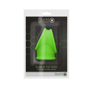 ANILLO PARA PENE Y TESTICULOS FLUORESCENTE GLOW IN THE DARK OUCH!