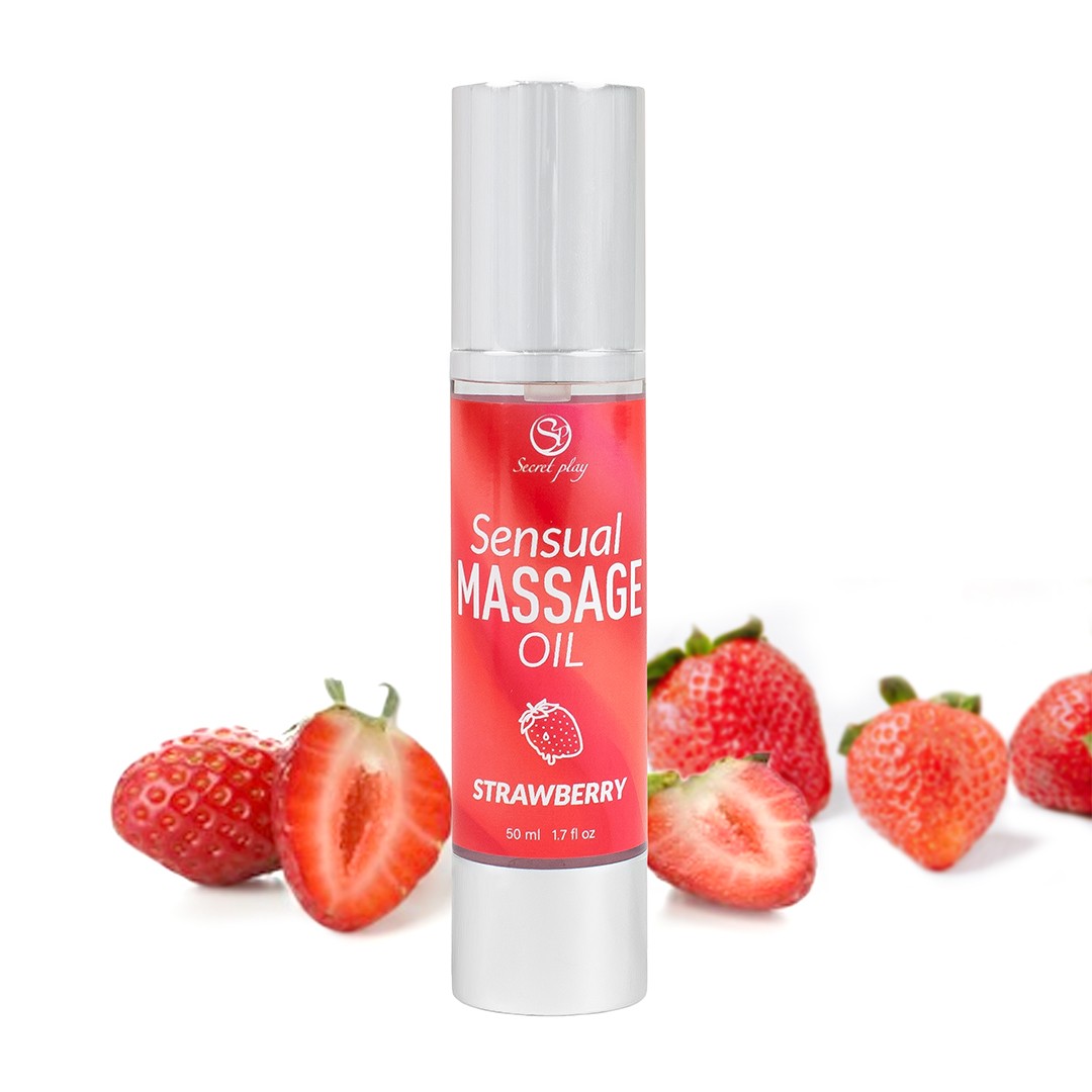 ACEITE DE MASAJE CON SABOR A FRESA 50 ML SECRET PLAY - Imagen 5