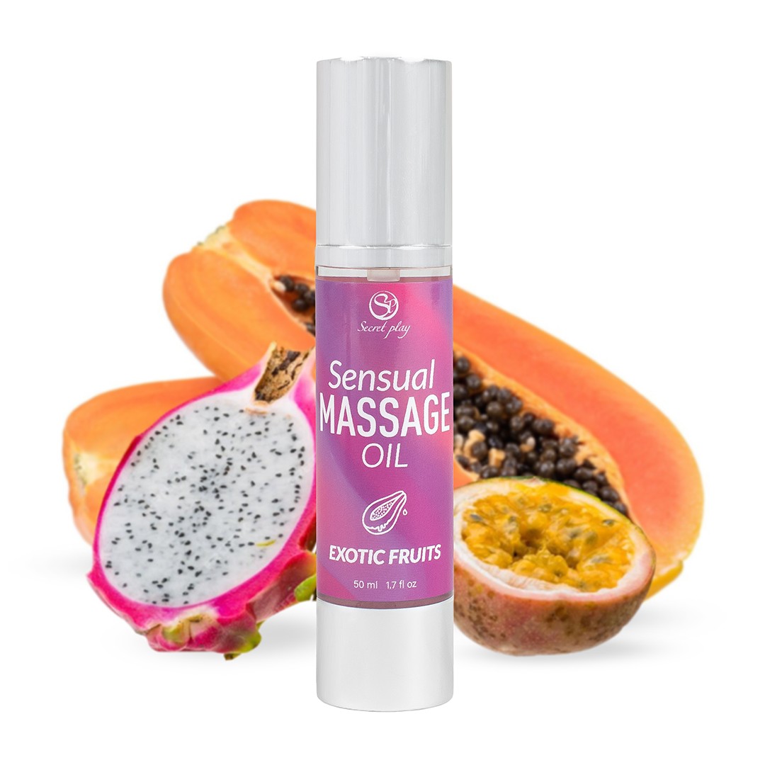ACEITE DE MASAJE CON SABOR A FRUTAS EXÓTICAS 50 ML SECRET PLAY - Imagen 5