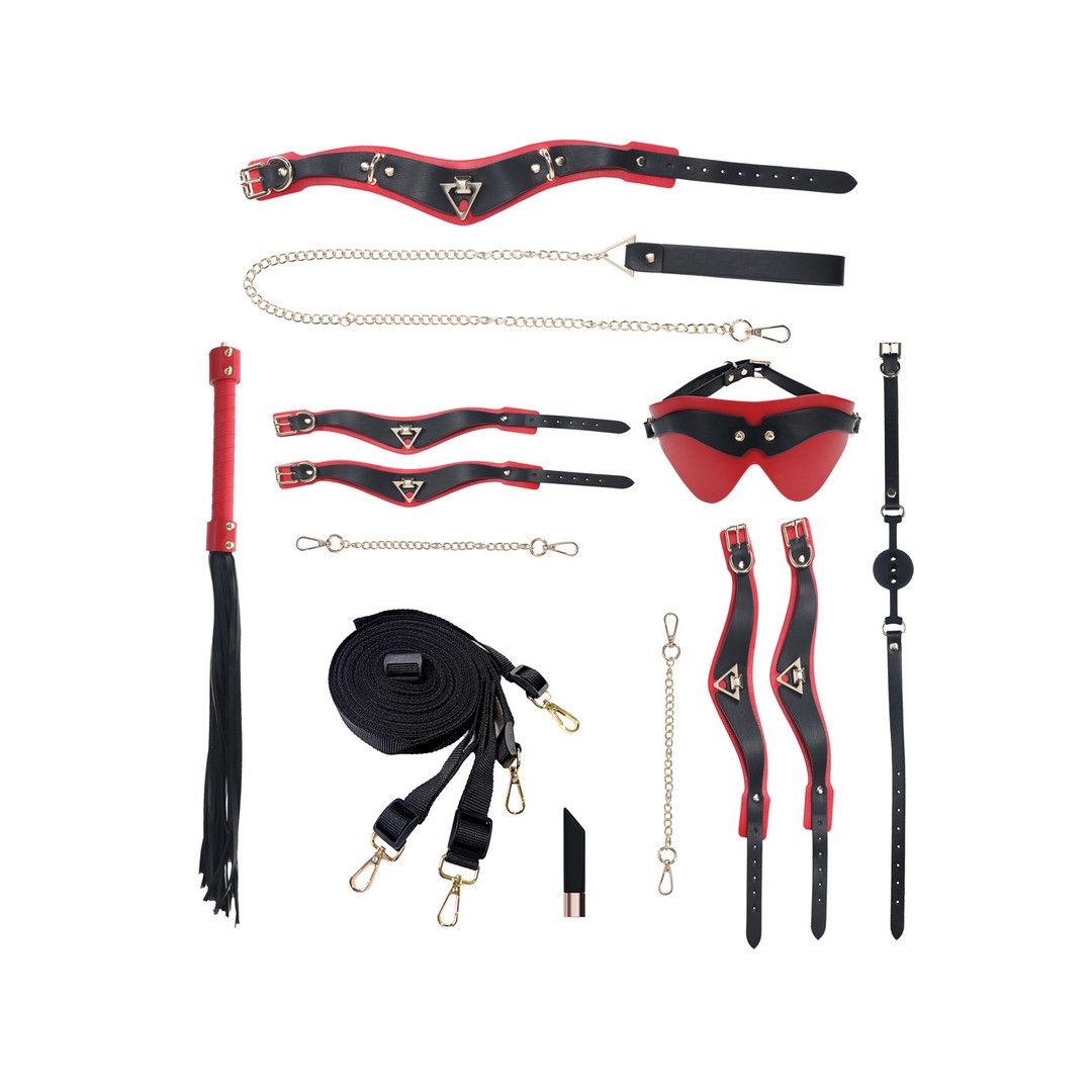 KIT CON BOLSO MILAN COLLECTION NEGRO/ROJO OUCH! - Imagen 4