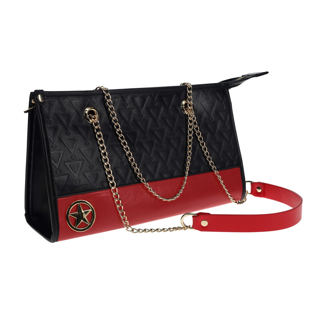 KIT CON BOLSO MILAN COLLECTION NEGRO/ROJO OUCH! - Imagen 3