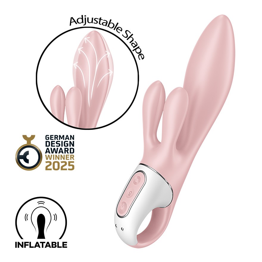 VIBRADOR AIR PUMP BUNNY 3 ROSA SATISFYER - Imagen 6