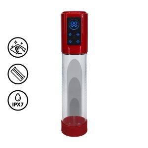 BOMBA PARA EL PENE AUTOMÁTICA MEGALIFT METALLIC RED PUMPED