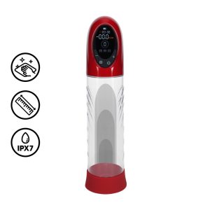 BOMBA AUTOMÁTICA PARA EL PENE CYBERPULSE METALLIC RED PUMPED