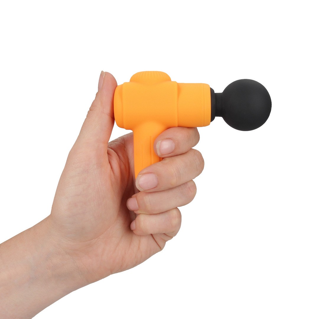 MINI MASAJEADOR RECARGABLE MICROBOOST NARANJA LOVELINE - Imagen 5