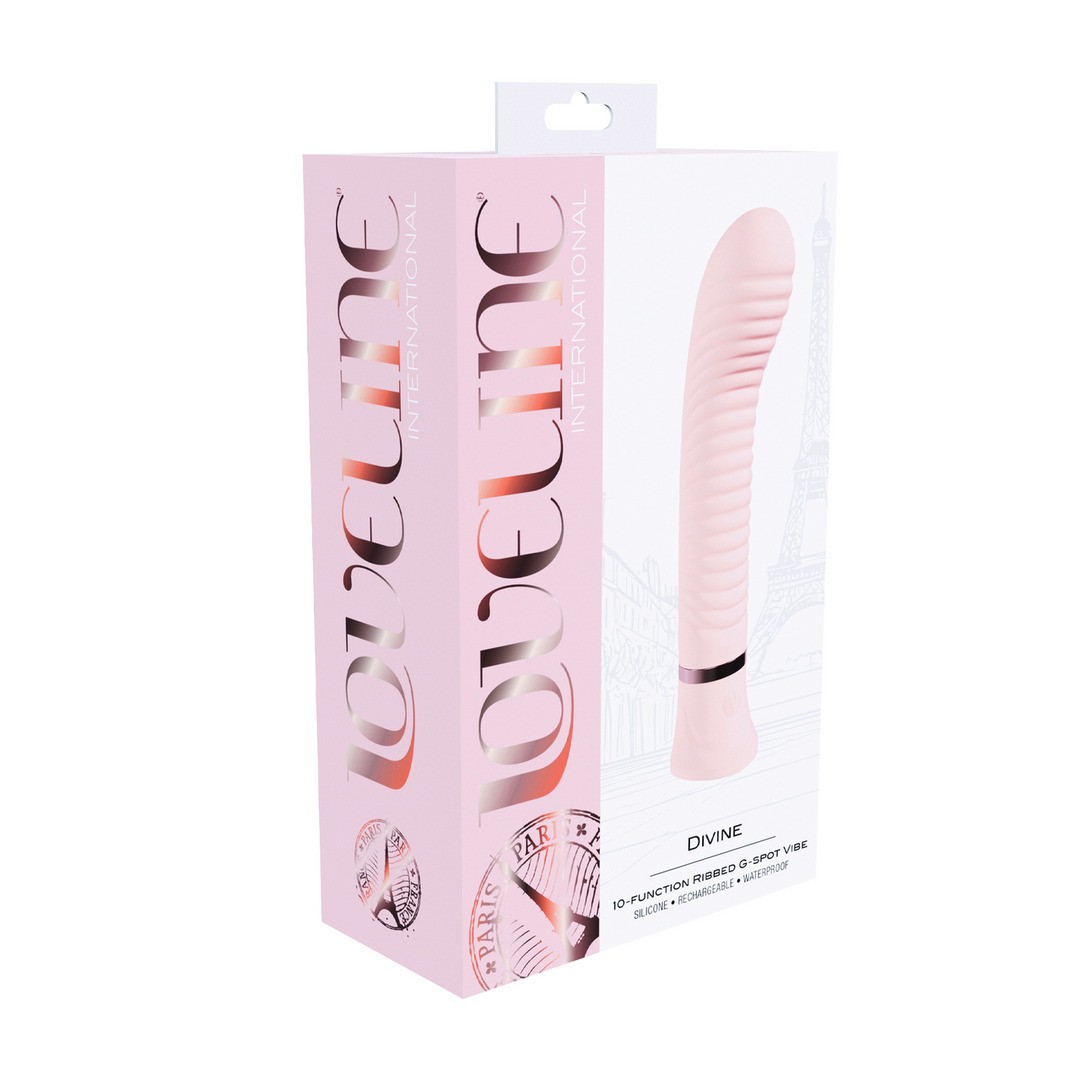 VIBRADOR PARA EL PUNTO G DIVINE RIBBED ROSA LOVELINE - Imagen 3