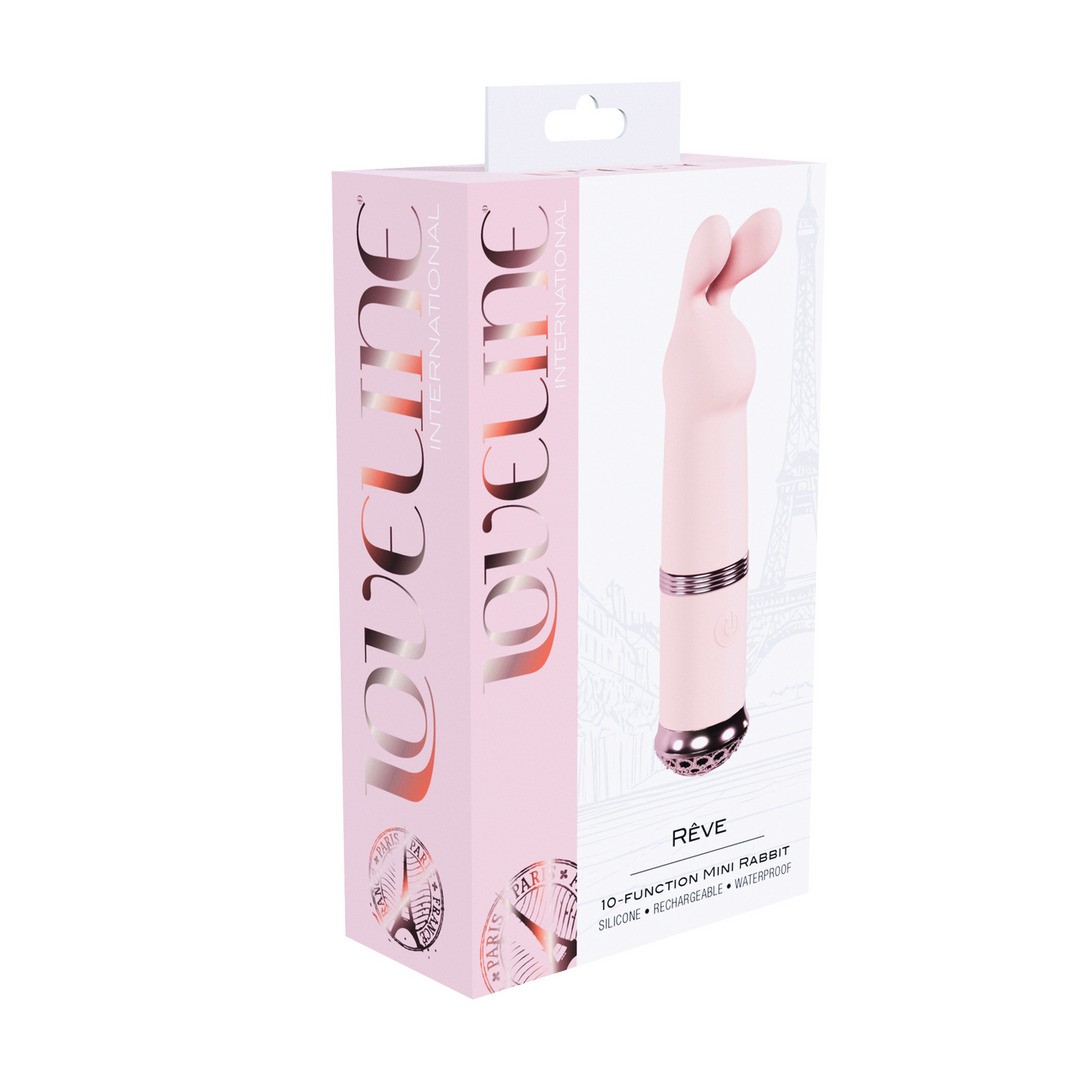 VIBRADOR REVE MINI RABBIT ROSA LOVELINE - Imagen 3