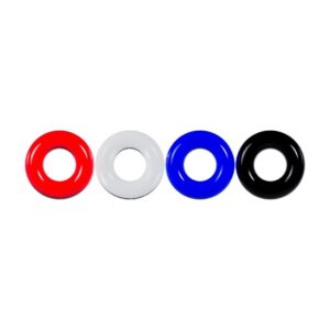 CONJUNTO DE 4 ANILLOS PARA EL PENE MULTICOLOR LEVELZ
