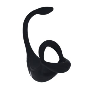 ANILLO PARA EL PENE TRI O VIBRATORIO DE SILICONA CON MANDO A DISTANCIA Y ESTIMULADOR NEGRO LEVELZ