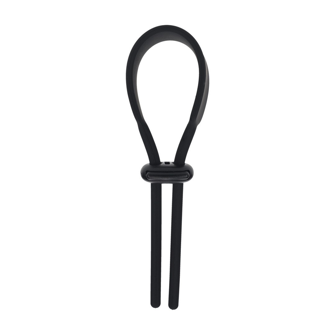 ANILLO AJUSTABLE PARA EL PENE DE SILICONA 5 MM NEGRO LEVELZ