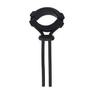 ANILLO PARA EL PENE DE SILICONA AJUSTABLE Y DESMONTABLE 5 MM NEGRO LEVELZ