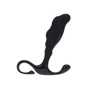 ESTIMULADOR DE PRÓSTATA DE SILICONA TEXTURIZADO RÍGIDO S NEGRO LEVELZ