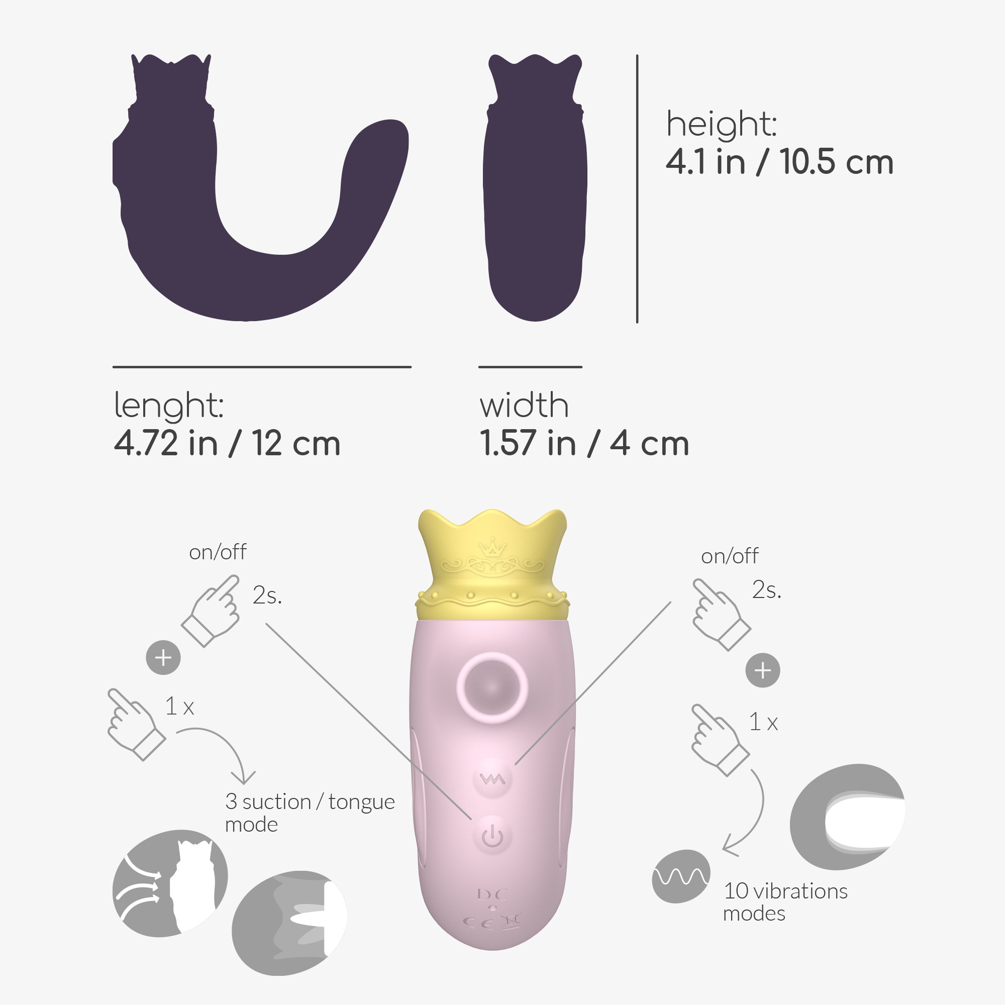 ESTIMULADOR TRIPLE HIRI CRUSHIOUS ROSA - Imagen 10