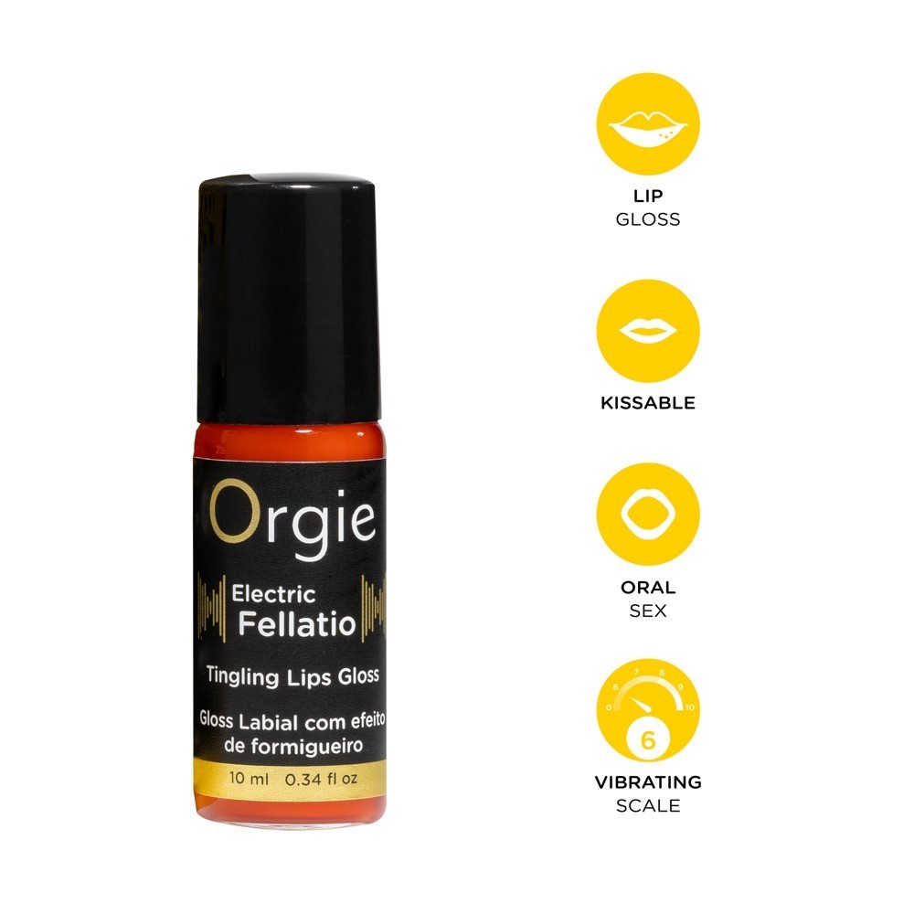 BRILLO CON EFECTO VIBRANTE ELECTRIC FELLATIO 10ML ORGIE - Imagen 3
