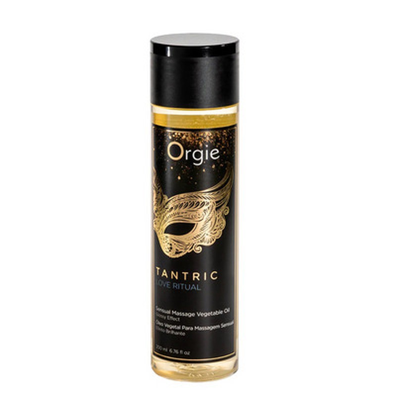 ACEITE DE MASAJE CON EFECTO BRILLANTE TANTRIC LOVE RITUAL 200ML ORGIE - Imagen 3