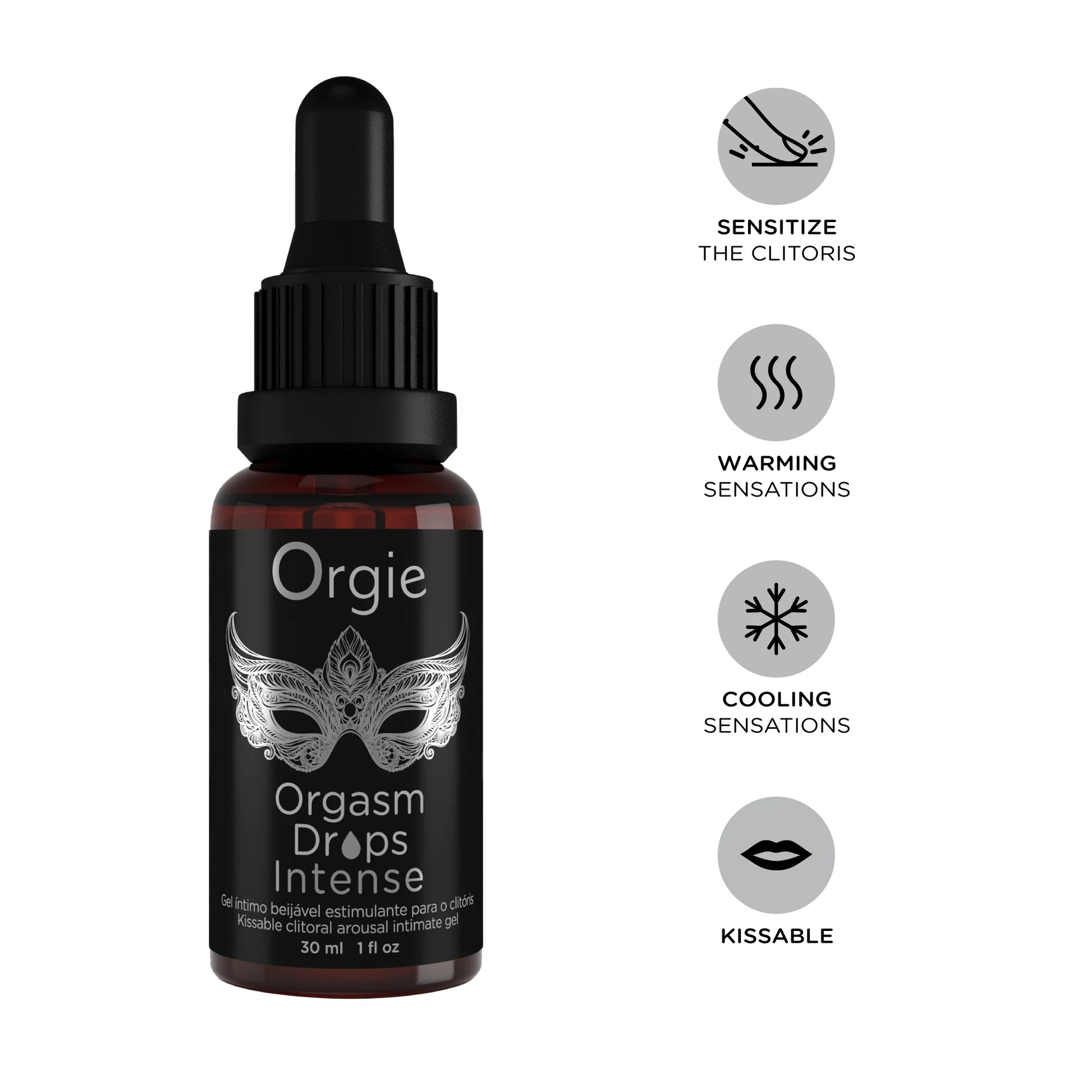 KIT DE ESTIMULACIÓN DEL CLÍTORIS ORGASMIC BULLET ORGIE 30ML - Imagen 3