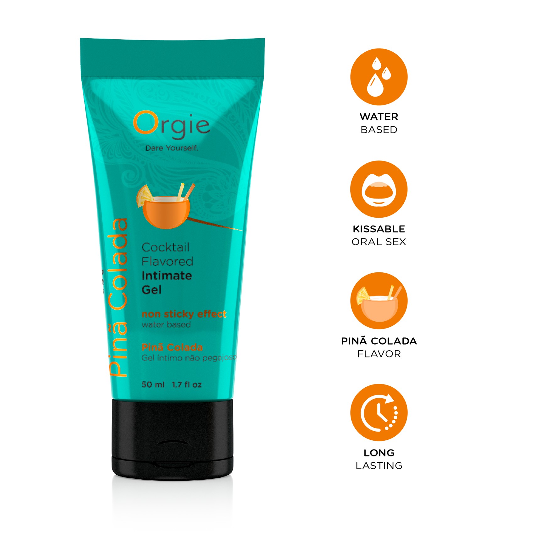 LUBRICANTE LUBE TUBE COCKTAIL PIÑA COLADA 50ML ORGIE - Imagen 7