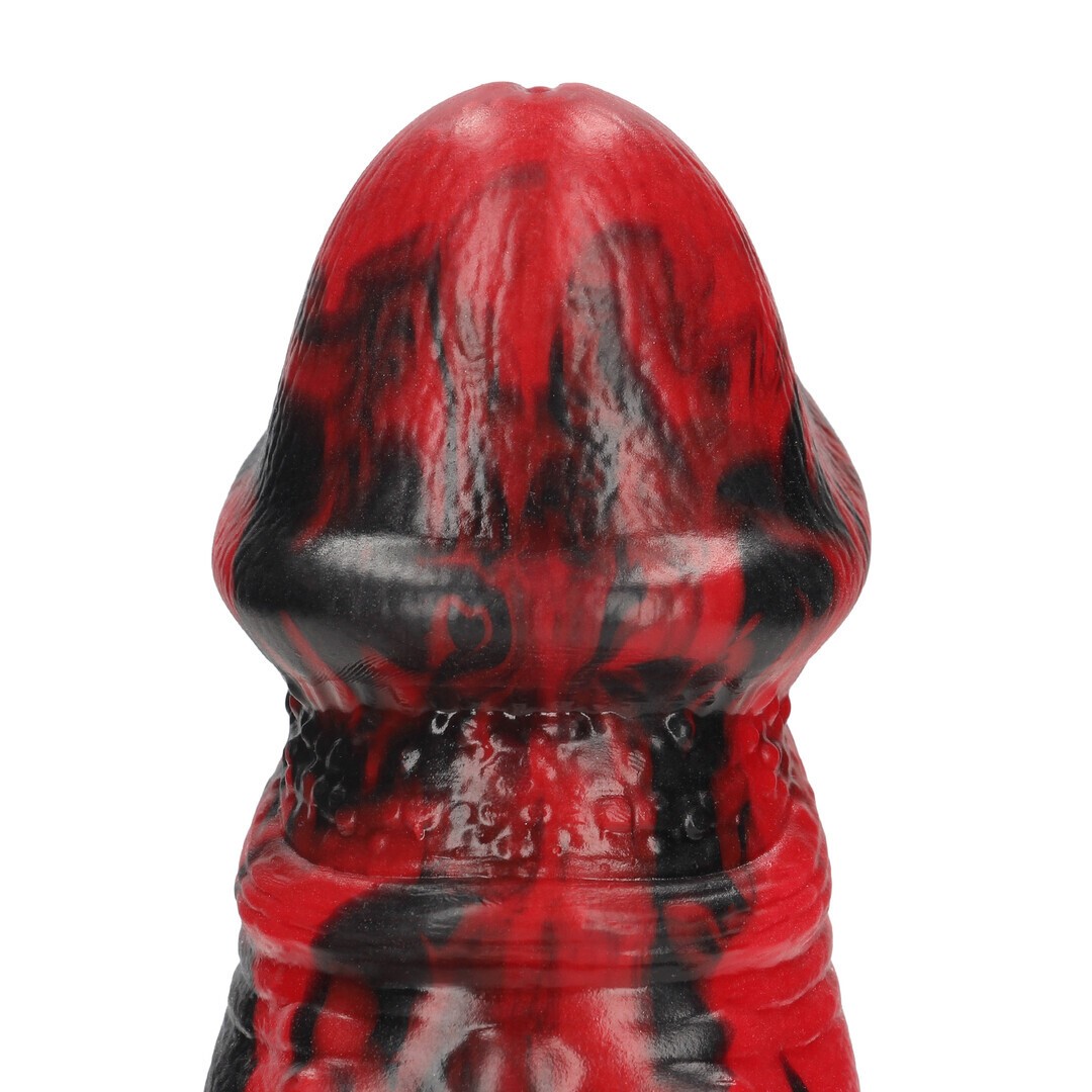 DARK LYCAN SPAWN - SILICONE DILDO - RED/BLACK - Imagen 5