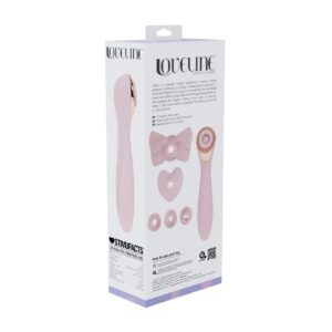 DARLING - AIRTAP WAND VIBRATOR WITH FIVE HEAD ATTACHMENTS - PINK