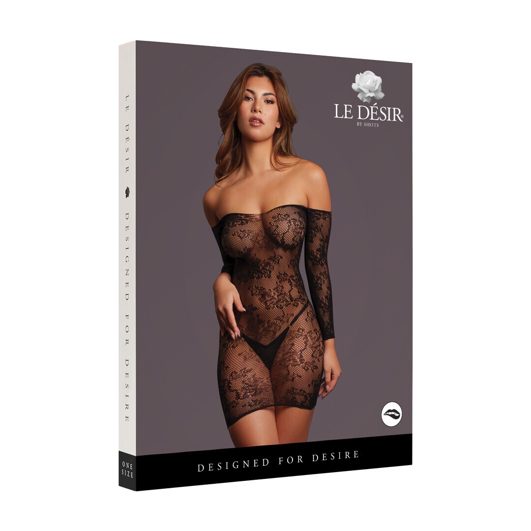 MINI VESTIDO DE ENCAJE MATILDA DE LE DÉSIR - Imagen 7